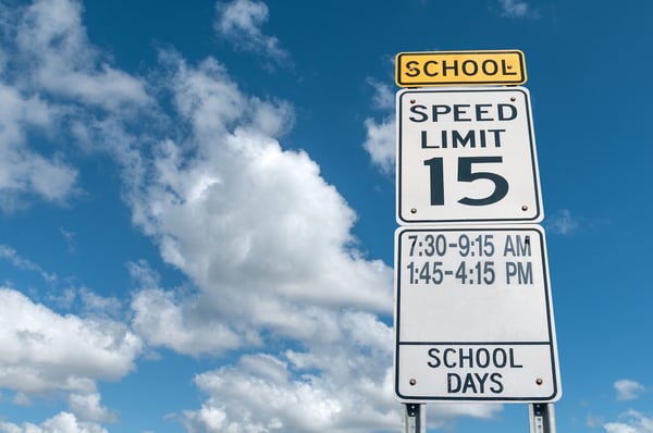 signs- school zone related accidents concept