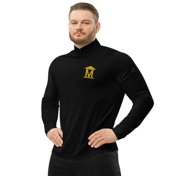 Embroidered Adidas Quarter Zip Pullover - Image 3