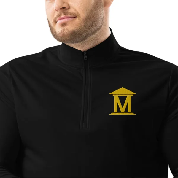 Embroidered Adidas Quarter Zip Pullover - Image 4