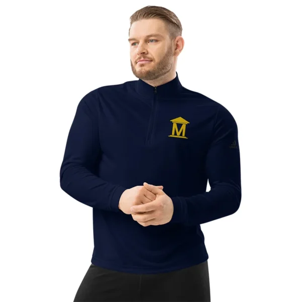 Embroidered Adidas Quarter Zip Pullover - Image 5