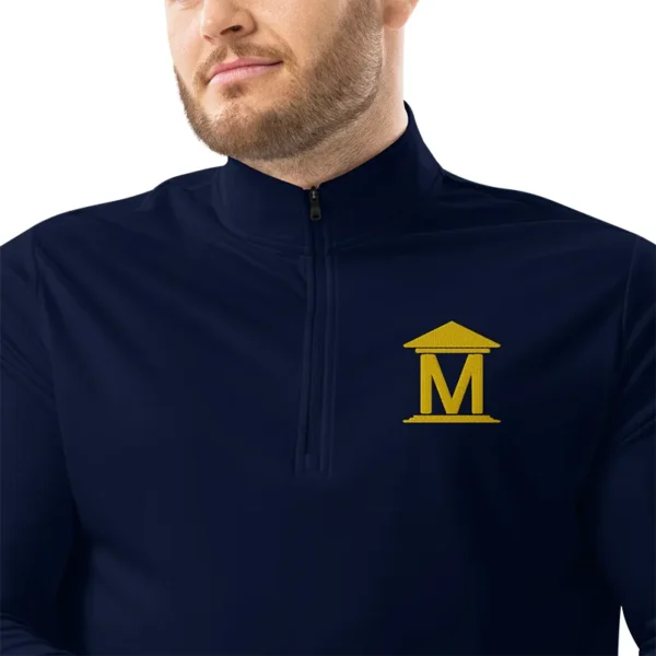 Embroidered Adidas Quarter Zip Pullover - Image 8