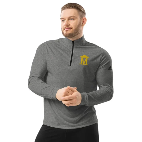 Embroidered Adidas Quarter Zip Pullover - Image 9